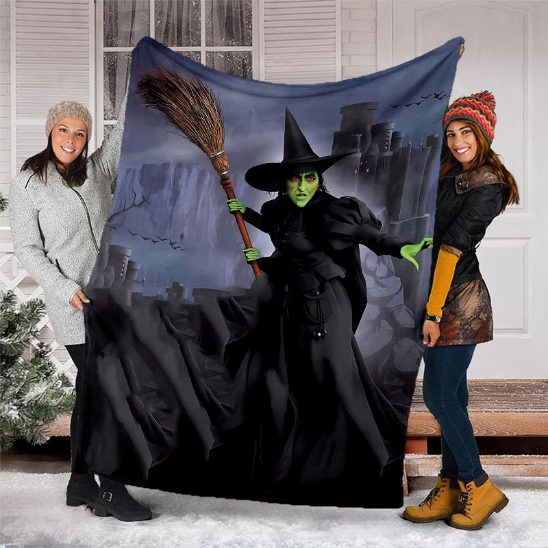 1pc The Wizard of Oz1 Theme Blanket - Digital Print, Polyester, Cozy for All Seasons, Perfect for Outdoor, Camping, and Travel