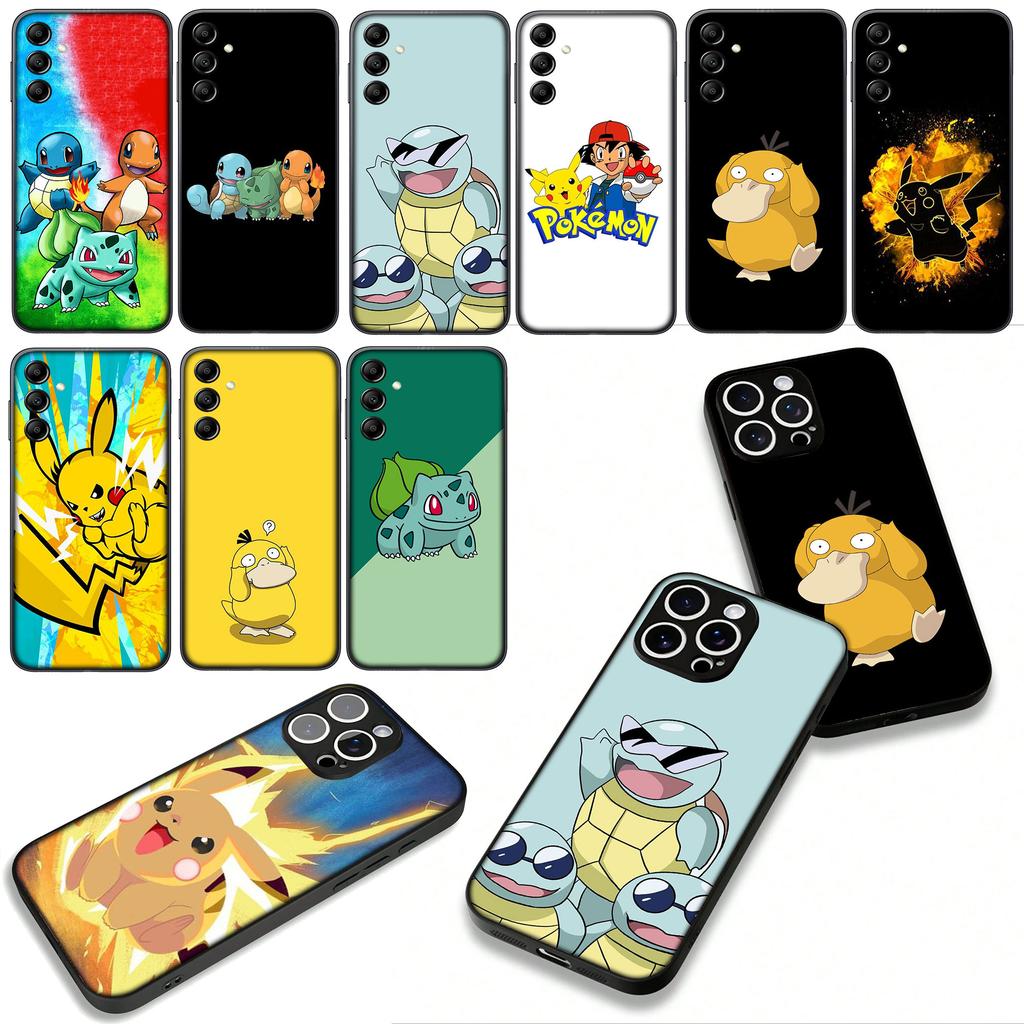 Anime P-Pokemons P-Pikachu Carini per Custodia Samsung Galaxy A36 A17 A26 A07 A35 A54 A53 A13 A33 A34 S8 S9 S20 S21 FE S10 Plus