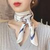 Silk Scarf Female Versatile Spring and Autumn Small Square Scarf Female Fashion Foreign Style Scarf Scarf Neck Protection Professional Scarf Headband
