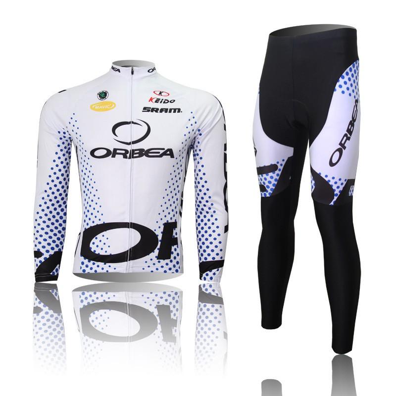 Long Sleeve Cycling Jersey Set Breathable Unisex Road Mountain Bike Apparel