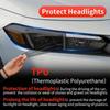 Car Headlight Protective Film For Honda Civic 11th Gen Sedan Auto Accessories Exterior Decor TPU Black Protection Film