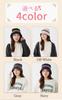 Valeria Striped Knit Bucket Soft and Suitable for All Seasons Free Women's Hat, Lightweight, (JP, Alphabet, Size, Navy)