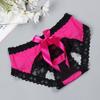 Thin Transparent Lace Spandex Women Bow Thongs Sexy Intimates Lingerie Erotic underwear
