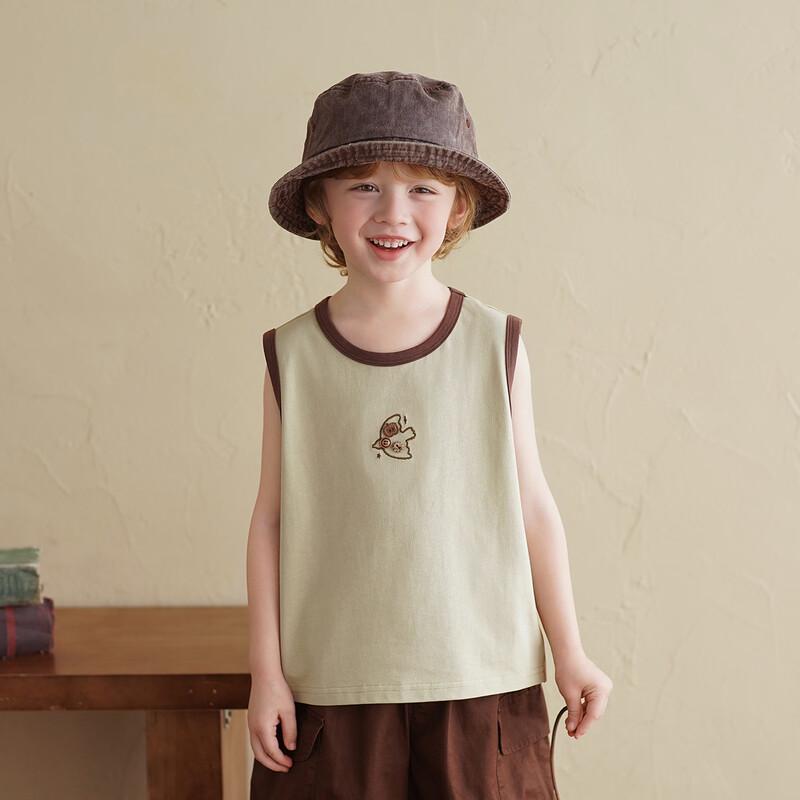 Unisex Kids' Cotton Color-Block Summer Vest