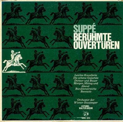 LP Record FRANZ VON SUPP  ORCHESTER DER WIE  Berhmte Ouvertren M2211 Musical Masterp Germany Classical Used