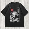 Hokkaido Wave Pattern Tshirt Ukiyoe Giant Wave Pattern Tshirt for Unisex Summer New Unisex Tshirt