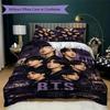 Cute Sticker Collage Threepiece Set Without Core 1 Duvet Cover 2 Pillowcase Without Core Soft And Comfortable Duvet Cover And Pillowcase