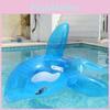 Inflatable Large Whale Water Park Float Adult Ride-on Water Toy Blue Pvc Material 150*84*68cm