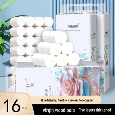 Fang Xiaomian Coreless Toilet Paper: Ideal for Student Dormitories, Restaurants, and Homes - Compact and Affordable.