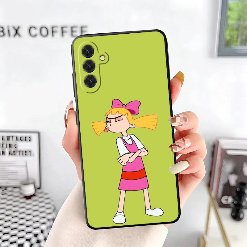 Cartoon Hey Arnold Helga Weiche Handyhülle für Samsung A17 A37 A57 A16 A26 A36 A56 A15 A25 A35 A55 A14 A24 A34 A54 A13 A23 A33 A53
