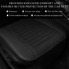2 PCS Car Front Seat Protector Mats, 21.9" × 19.7" Breathable Leather Auto Cushion Protector, Anti-Slip Vehicle Seat Cover with Storage Pockets,