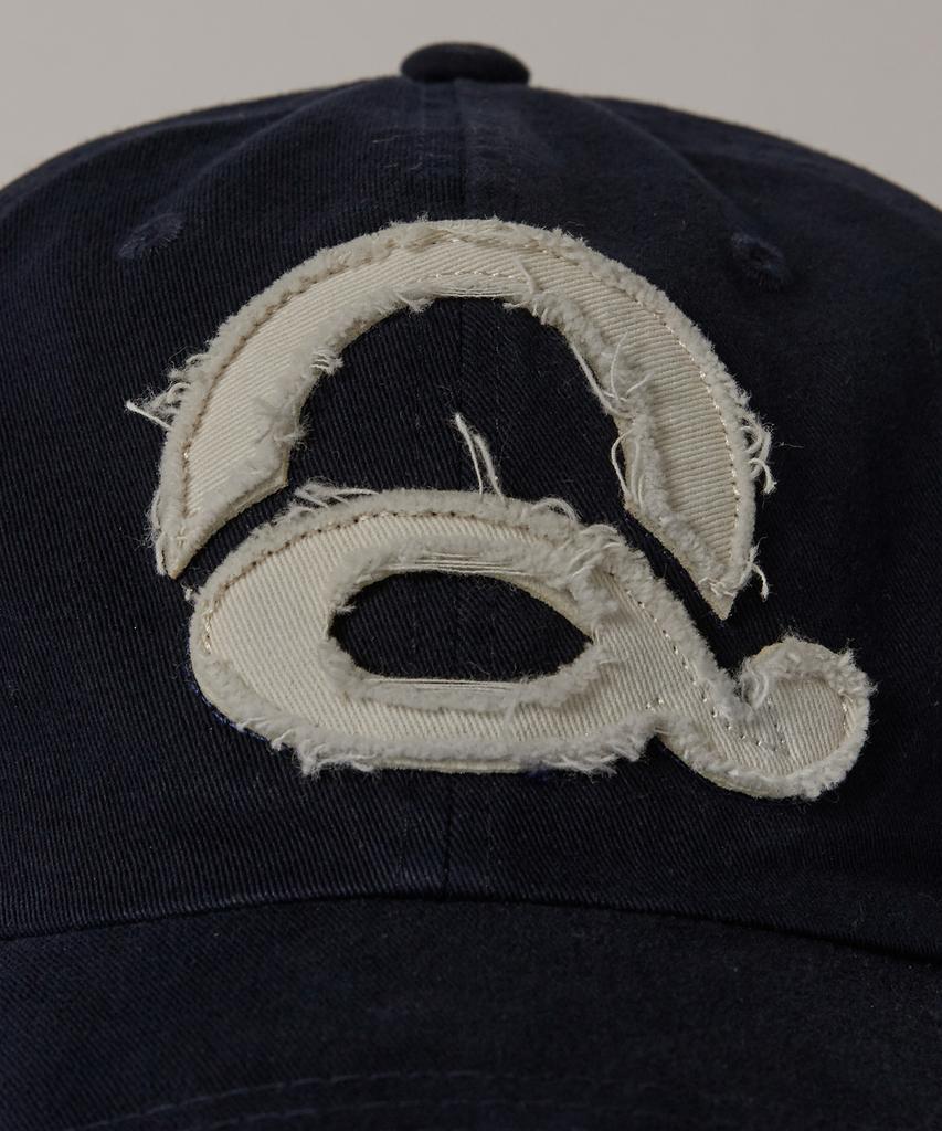 Kyuseu Washed Logo Ball Cap - Navy/White