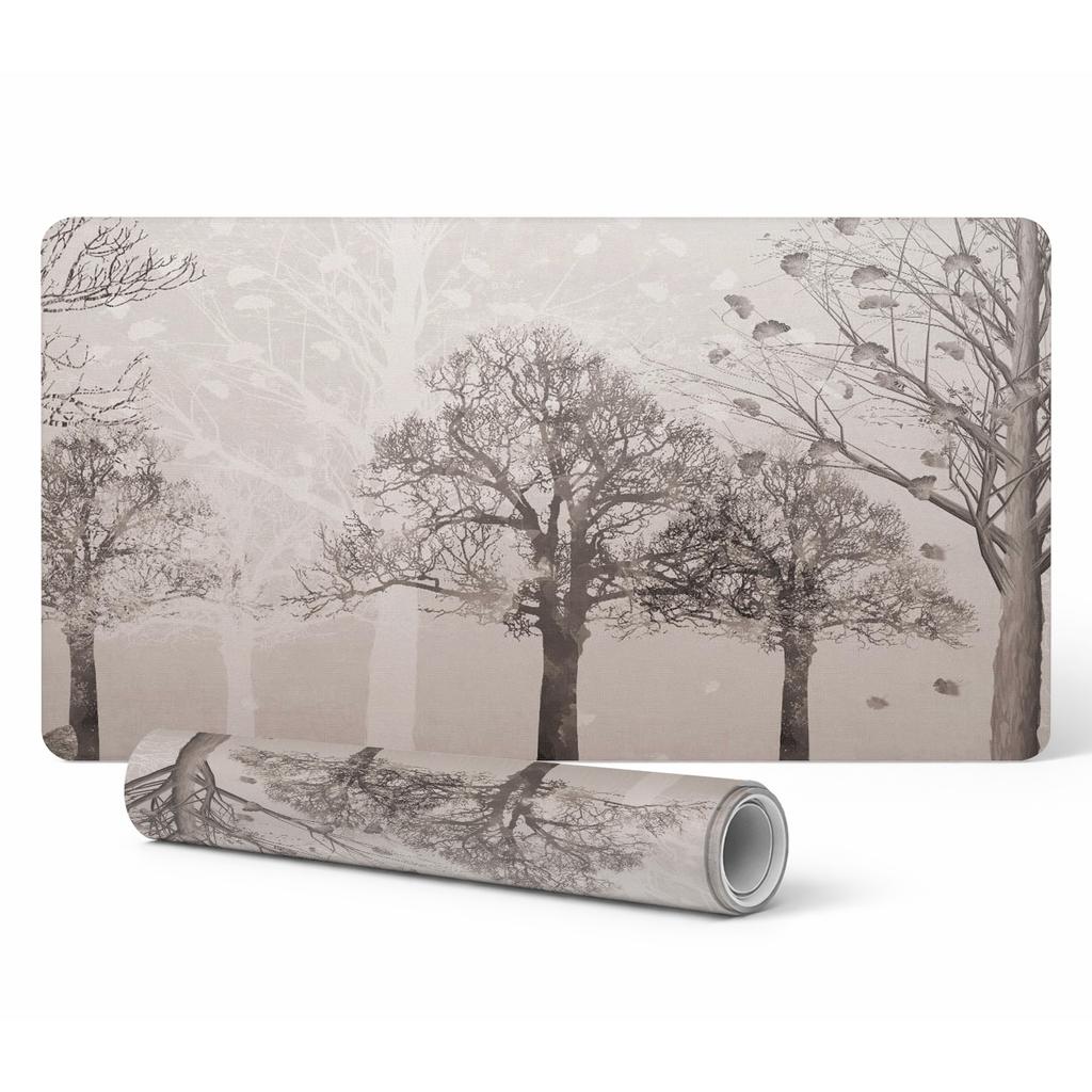 Non-slip Desk Mat for Office Wooden Impression 100X50 Cm
