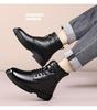 Men's Plus Size Wool-Lined Winter Martin Boots - Non-Slip and Warm.