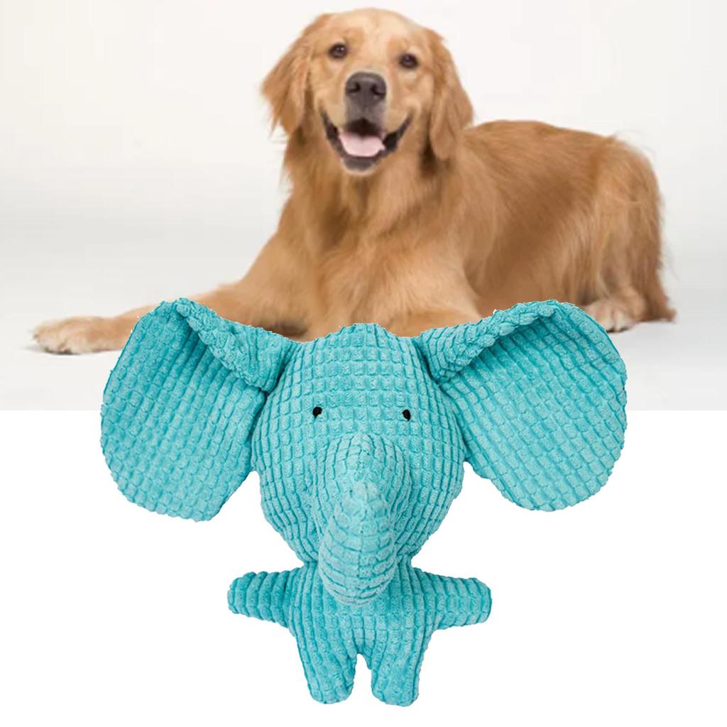 Pet Chewing Toy Soft Plush Chewing Toy Bite Resistant Squeaky Toy Interactive Anxiety Reduction Toy