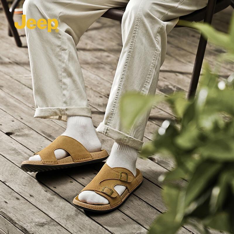 JEEP Men s Summer Outdoor Slide Sandals 40