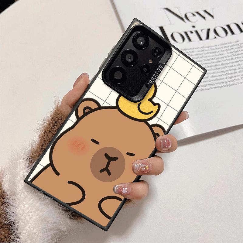 Funny Capybara Cartoon Cute Shockproof Phone Case for Samsung Galaxy S26 Edge S25 Ultra S24 FE S23 Plus S21 Cover Anti Fall Fund