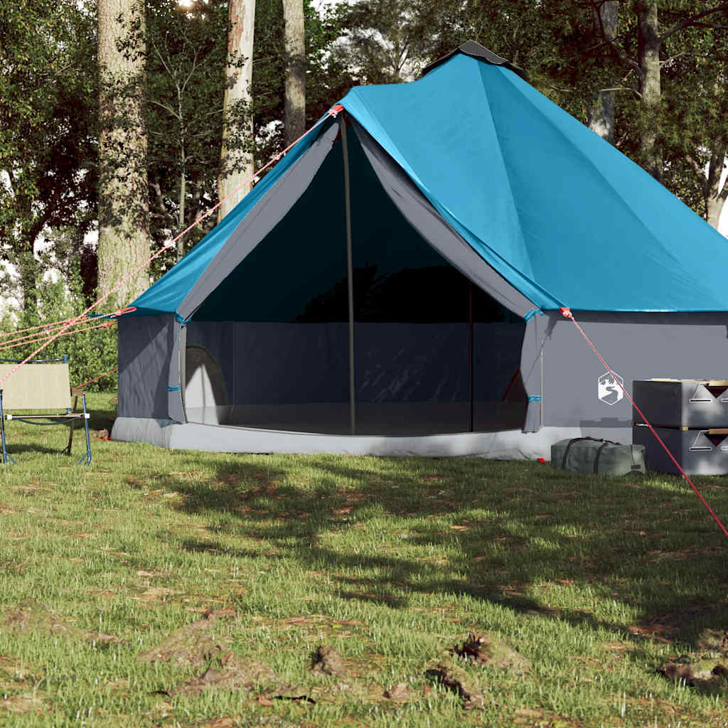 Tipi Family Tent for 8 Persons Blue Waterproof