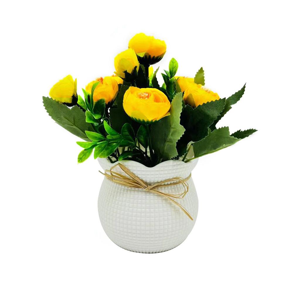 Camellia Sp Green Plant Indoor Decor With Plastic And Silk For Home And Wedding Use
