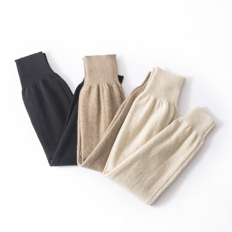 100% Pure Cashmere Women’s Knee Pads: Extended Length, Warm Knit Leg Warmers