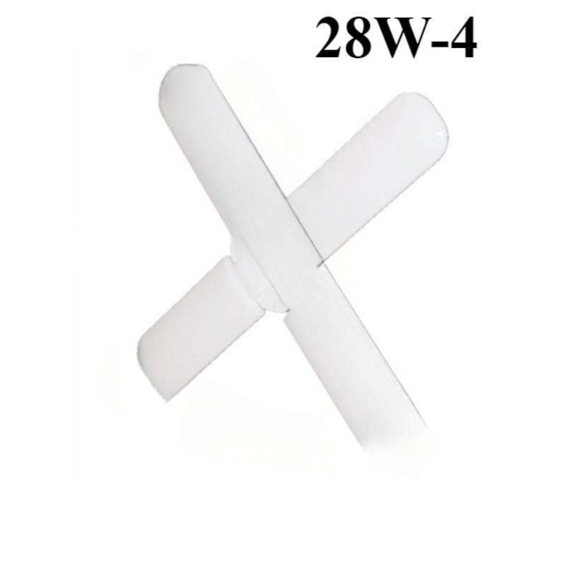 E27 LED Light Garage Lights 3800LM Led Garage Ceiling Lights Deformable Led Garage Lights With 4 Ajustable Panels