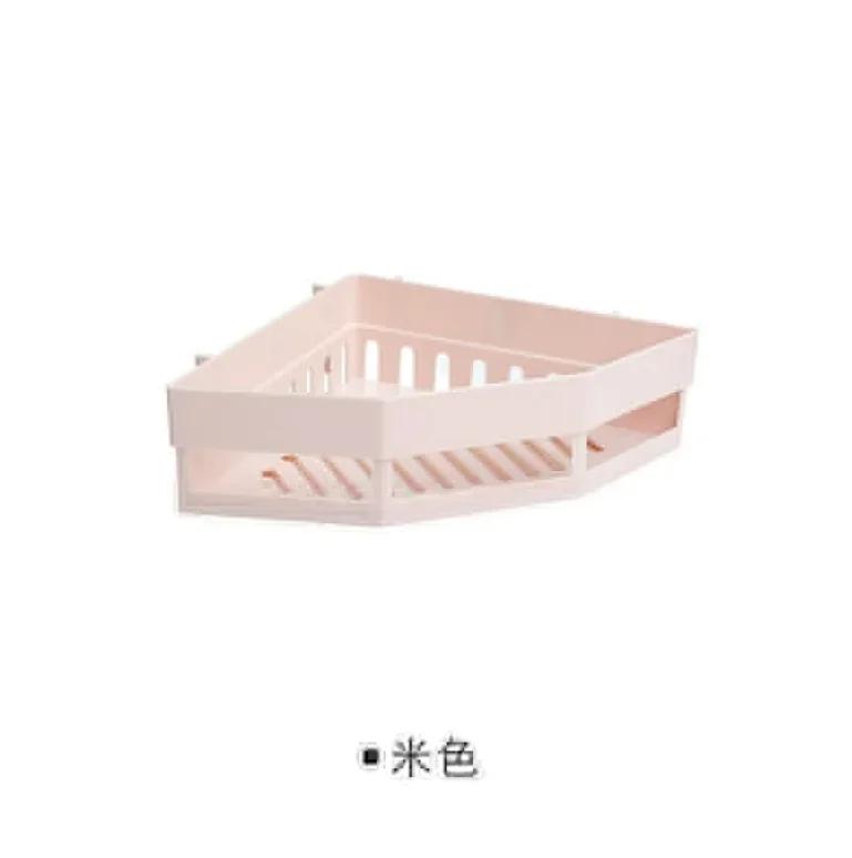 Bathroom Shelf Punch-free Wall Mounted Shampoo Storage Rack for Holder Square Aluminum Bath Organizer Accessories