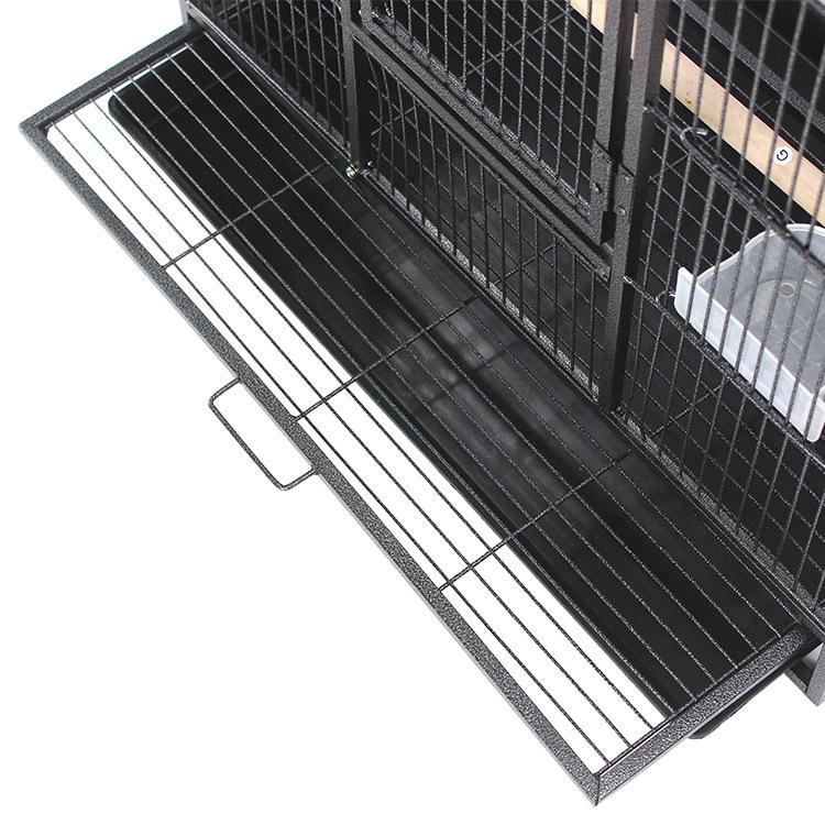 Factory Supply of Medium-sized Tiger Skin Black Wind Bird Cages Parrot Cages Bird Villa Breeding Cages DWB010028