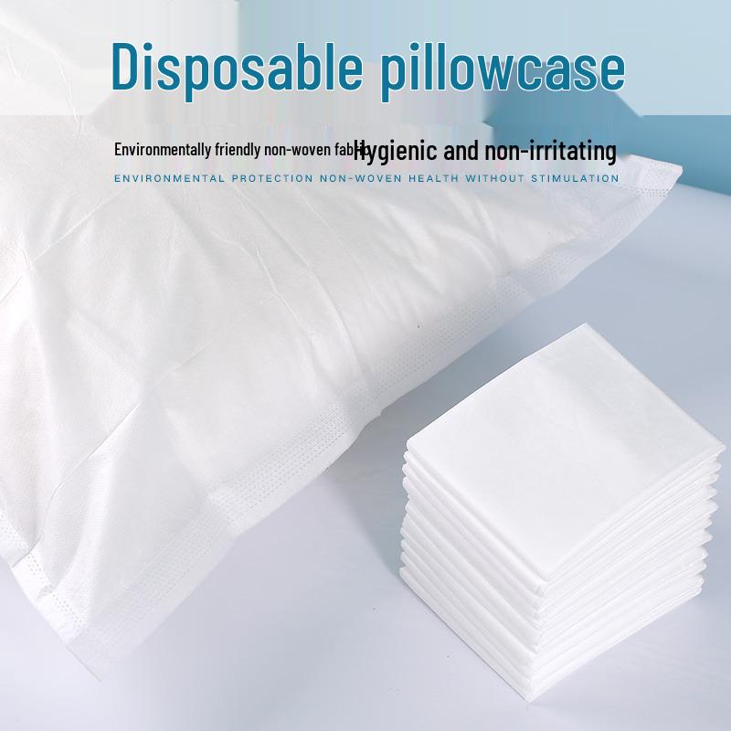 100 Taies d'oreiller jetables épaissies non tissées pour voyage, salon de beauté & hôtel - Respirantes & Anti-saleté