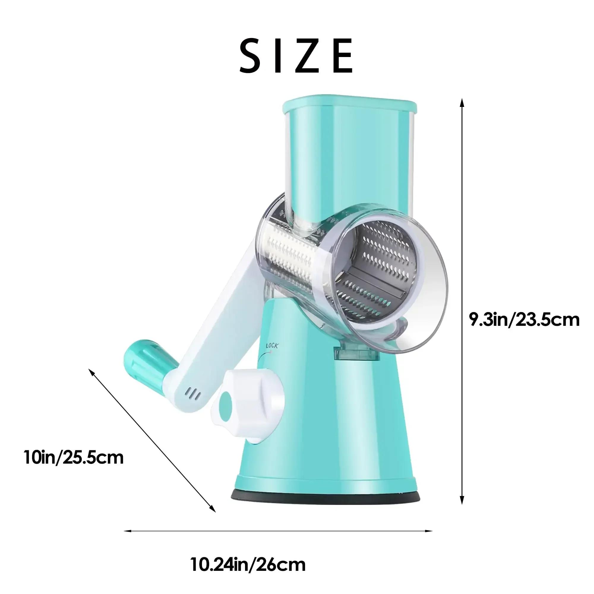 

Многофункциональная овощерезка, шинковка, измельчитель, терки для овощей, шинковки, фруктов, вращающаяся ручка, не повреждающая руки, кухонные гаджеты синий