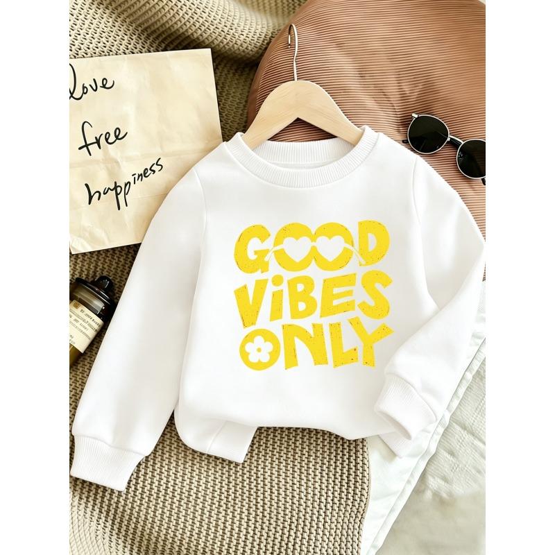 European sizes Cute Print Pattern 0-3 Years Old Baby Kid Comfortable Infant Spring Thin Round Neck Sweatshirt Suitable for Outdoor Wear 110 белый
