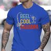 Vintage Reel Cool Dad Print Unisex Tshirt Fashion Fishing Lover Daddy Tee Casual Short Sleeve Streetwear Father Day Shirts Gifts