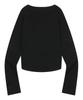 MUCENT Maring Eyelet Lace-Up Corset Rolled Long Sleeve Tee (3 Colors)