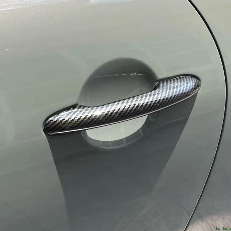 Door Handle Cover For BMW MINI Cooper R50 R52 R53 R55 R56 R58 R59 R61 Carbon Fiber Black Car Exterior Stickers Auto Accessories
