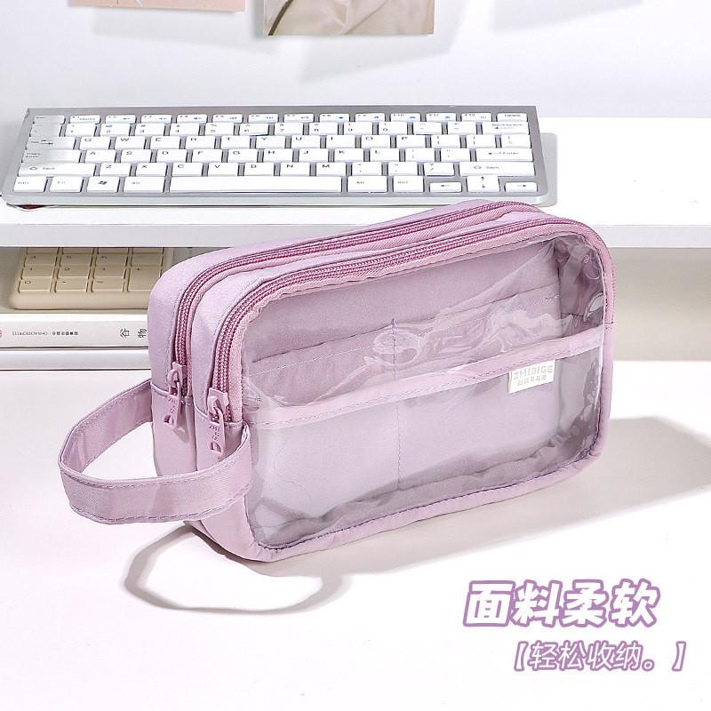 Large Pencil Case for Girls Teens Kids Pencil Bag with Zipper Pencil Pouch Aesthetic Pencil Pen Case Organizer for School