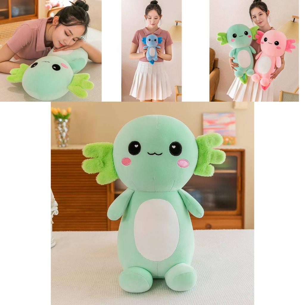 Cute Axolotl Plush Toy For Couples Hexagonal Dinosaur Design