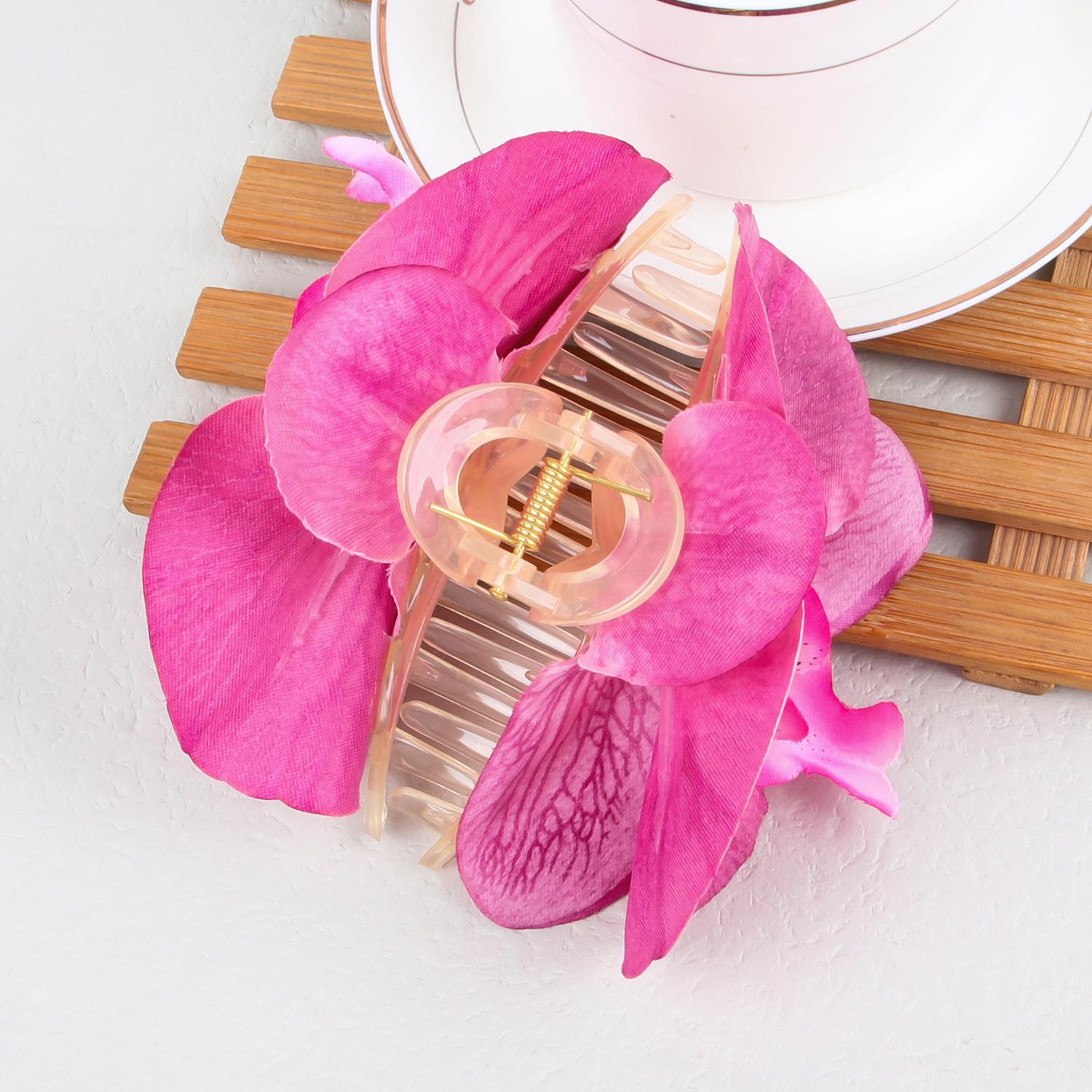 

Girls Simulated Flower Hair Claw Clips Wedding Headdress For Bridal Bridesmaid Party Flower Hair Clip Women Hair Accessories