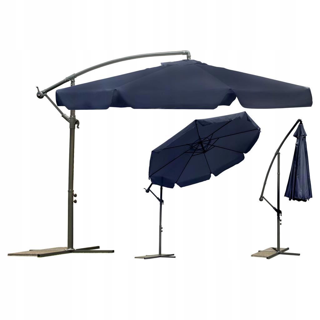 3M Blue and Navy Blue Cantilever Umbrella