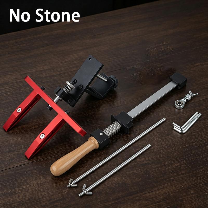 

2026 New Fixed Angle Knife Sharpener, Aluminum Bottom Diamond Sharpening Stone Agate Whetstone Home Clamp Table Knife Sharpener New Style