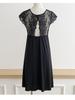 French Ice Silk Nightgown with Built-in Bra, Cool Silky Touch, Short Sleeve, Lightweight Home Wear, Sexy Pajamas