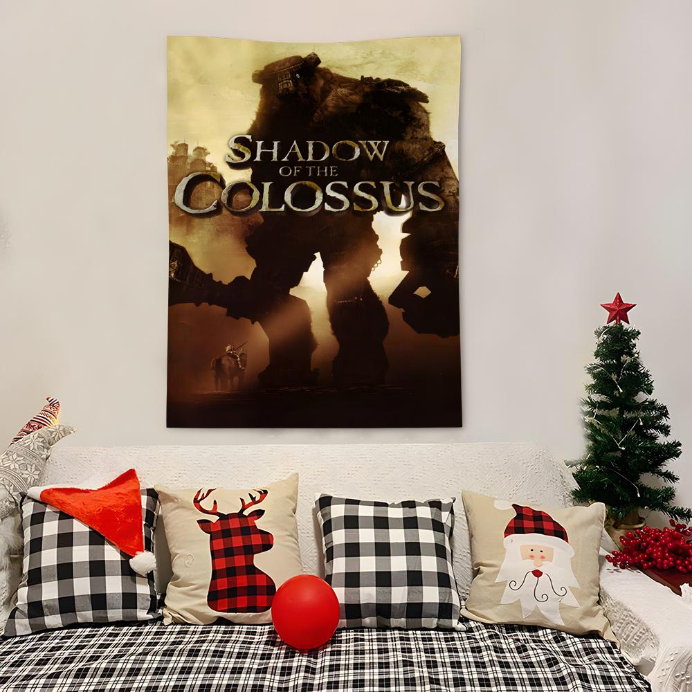 Game Sshadow Of The Colossus Tapestry Decoration Art Microfiber Background For Bedroom Living Bar Garden Outdoor Festival