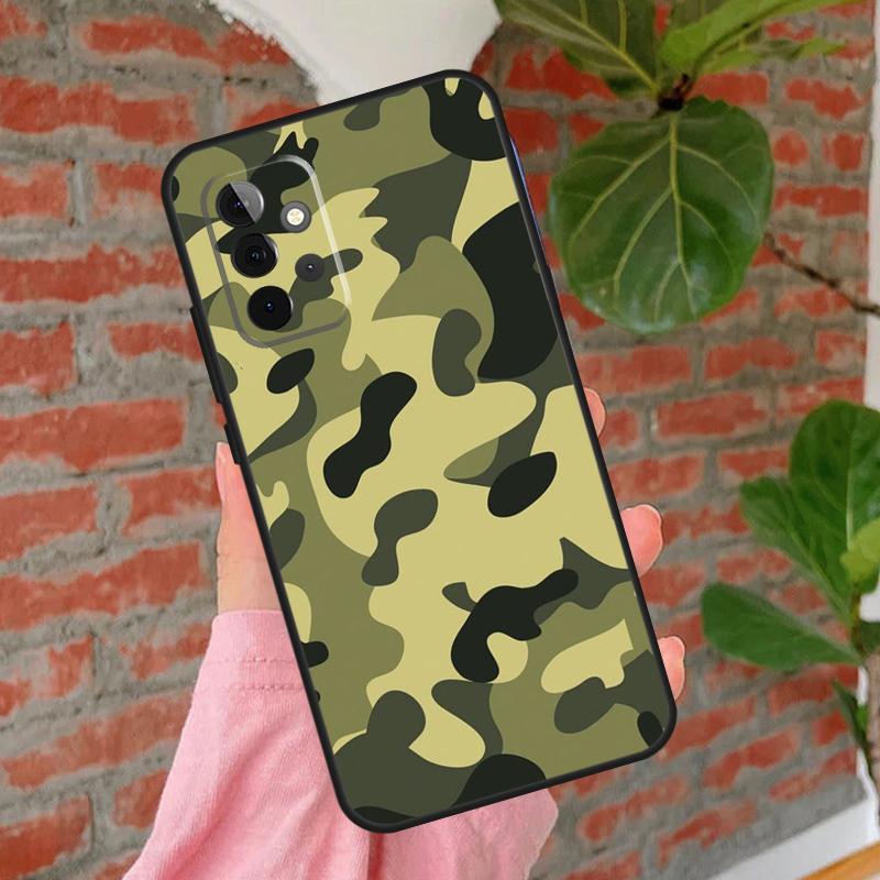 Camo Tarnmuster Hülle Für Samsung Galaxy A55 A35 A25 A15 A53 A33 A13 A51 A71 A12 A32 A52 A14 A34 A54 Abdeckung
