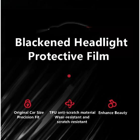 For MERCEDES CLASSE V 16-21 W447 TPU Blackened,Transparent Headlight Protective Film, Headlight Protection, Film Modification.