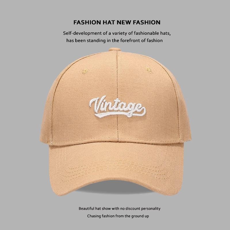 

Hard topped Styling Baseball Cap for Women New Big Head Circumference Deep Top Baseball Cap Spring and Summer High Top Showing Small Curved Eaves Adjustable