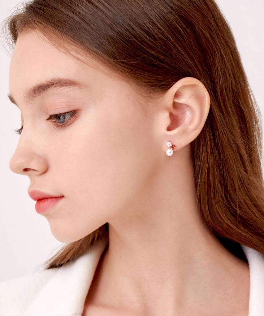 Ellejewelry 14K Gf Pearl One-Touch Earrings Elgpee215
