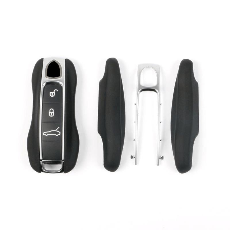 AABKT1 Leather Car Smart Key Cover Case Fob For Porsche 911 Macan Boxster Cayenne Panamera Taycan Cayman 971 9YA 718 Key Shell