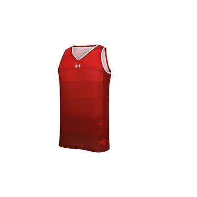 Gradient Basketball Knit Training Vest Men Tops Red 21500106-600