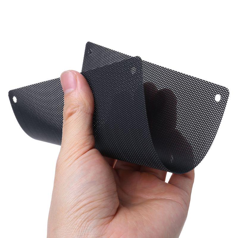 5PCS PVC Fan Dust Filter PC Dustproof Case Cuttable Computer Mesh Cover 40mm 50mm 60mm 70mm 80mm 90mm 120mm 140mm Mesh Black