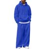 Ensemble sweat à capuche zippé et pantalon de jogging d'hiver pour homme - Tenue décontractée par temps froid