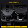Hot 1Pcs VW Car Steering Wheel Decorative Cover R Line Emblem Sticker For Volkswagen R-Line R GTI Polo T5 T-ROC Golf Passat Scir