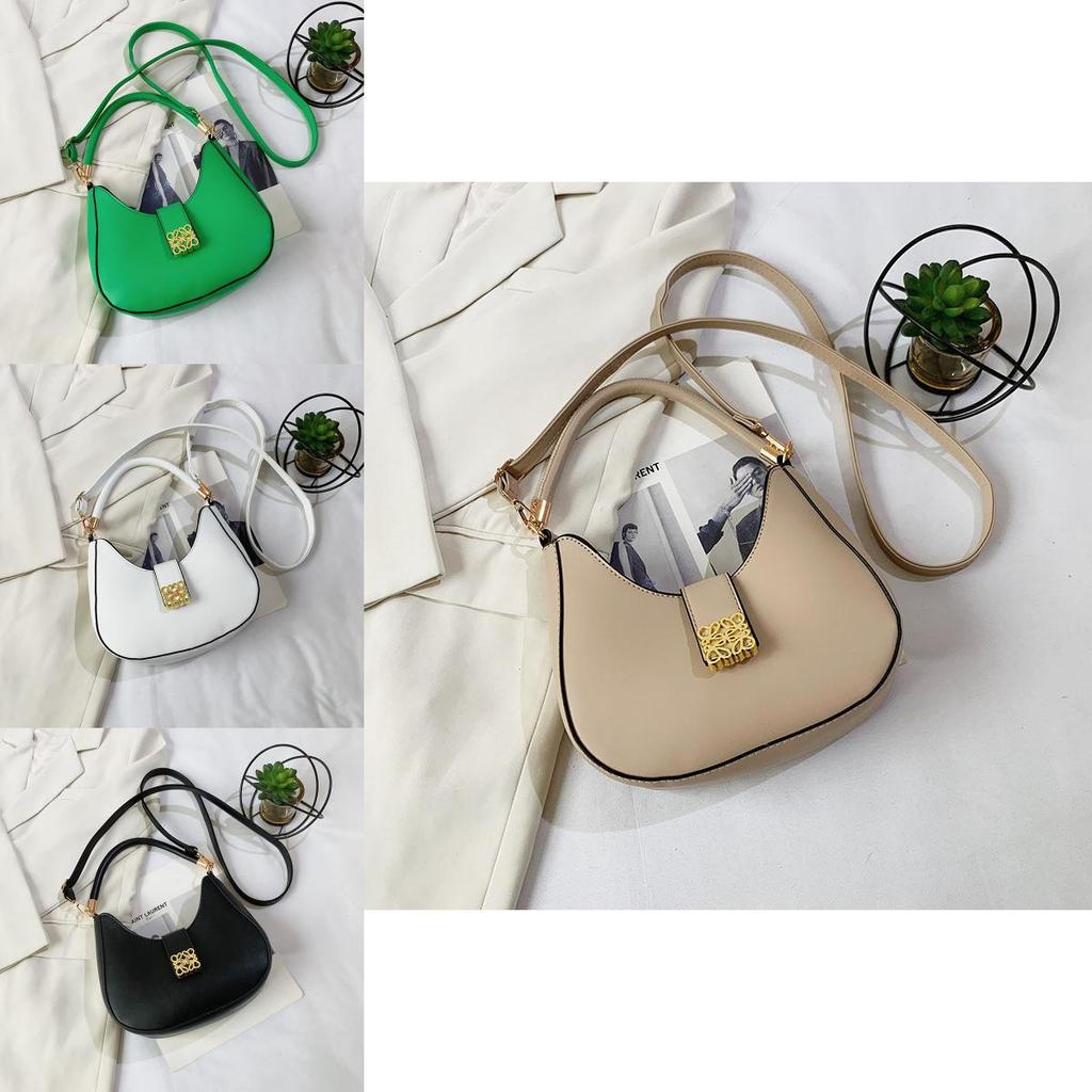 2023 New Fashion Shoulder Bag Casual Crossbody Bag Simple Chic Handbag Street Style Trendy Crescent Bag